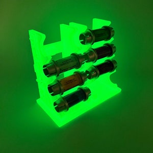 Glow in the Dark Kyber Crystal Display Stand - 8 Slot Holder