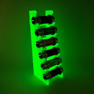 Kyber Crystal Display 6 Slot Stand | Disney Star Wars Crystals | Canister Collectibles - Glow in the Dark Edition!
