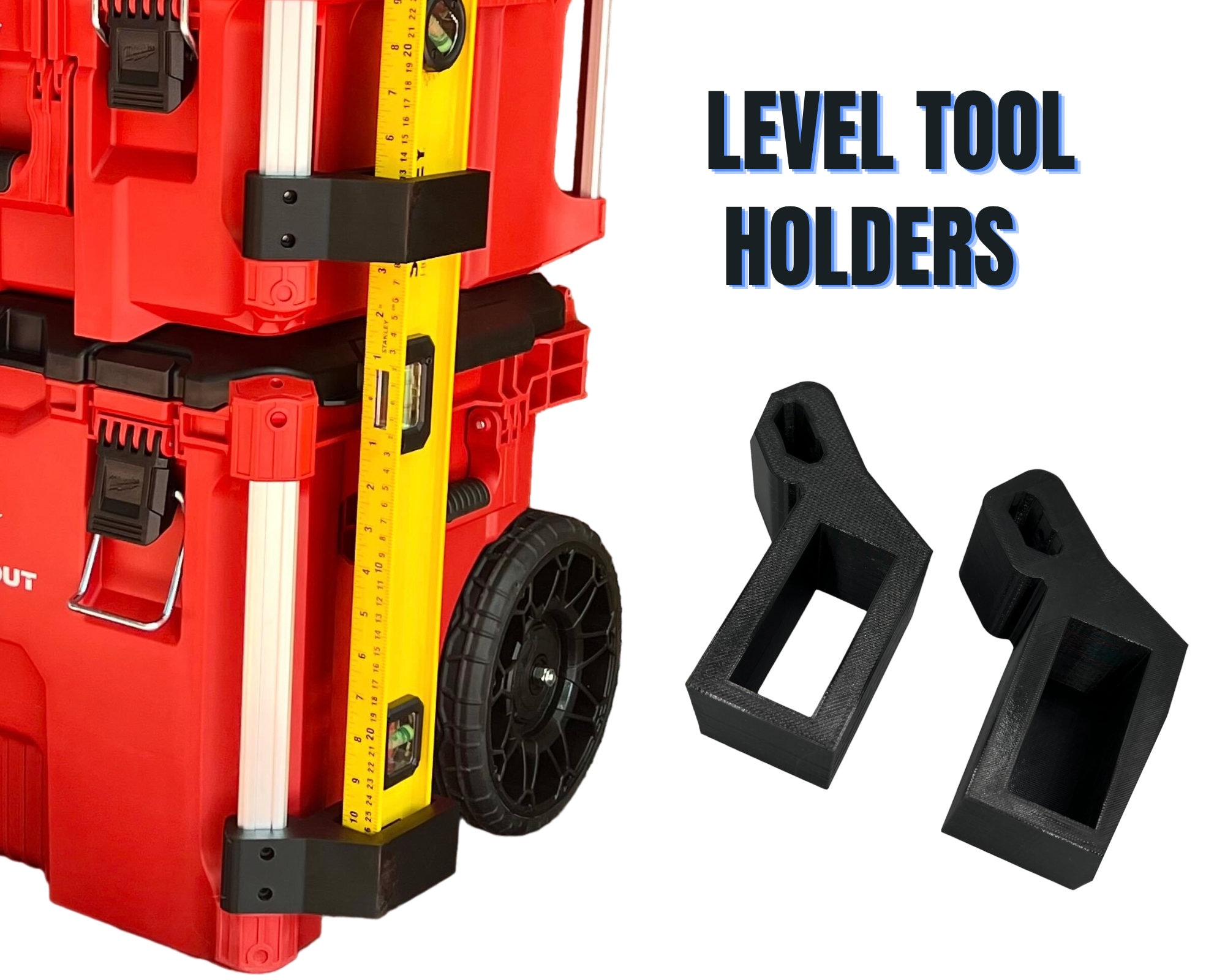 Support de montage de niveau compatible avec boîte à outils Milwaukee Packout