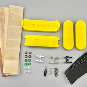 DIY Fingerboard Mold Kit - 98mm x 32mm, 50mm wheelbase, 25º kick - Complete Kit | Holiday Gift Idea