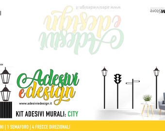 Kit adesivi murali City