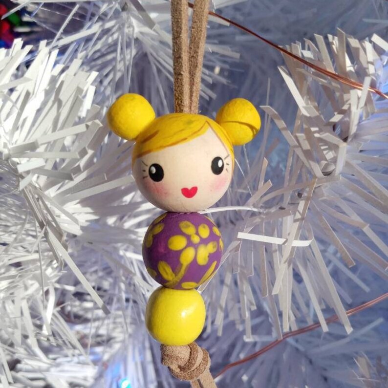 Beaded Doll Necklace Etsy