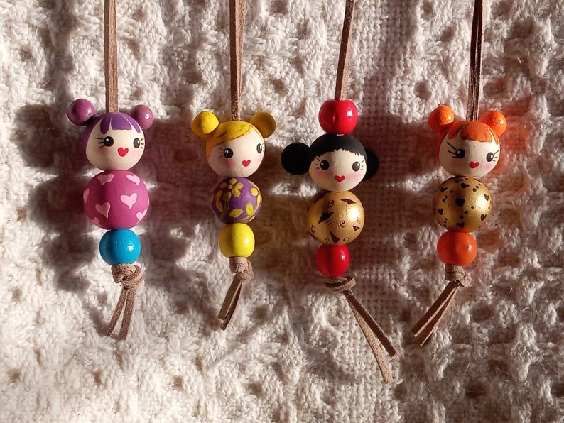 Beaded Doll Necklace Etsy