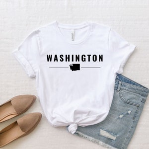 Washington State Shirt, Washington State Kaart Shirt, Washington Travel Gifts, Home State T-shirt, Washington Kaart, Washington State Sweatshirt