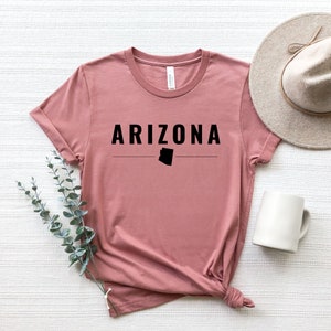 Arizona Shirt, Arizona Home Shirt, Arizona State Map Shirt Travel T-shirt, State Pride, State Tee, State Home Outline Shirt, Arizona Gifts