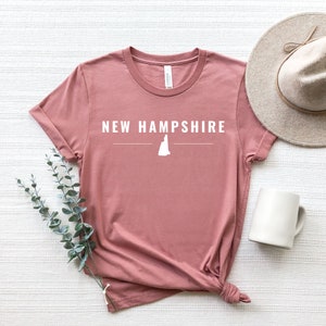 New Hampshire State Shirts, New Hampshire State Map Shirt, New Hampshire Reisegeschenke, New Hampshire Kleidung, New Hampshire Sweatshirt