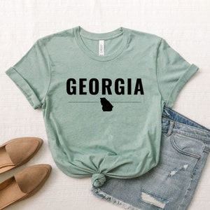 Georgia State Shirts, Georgia State Map Shirt, Georgia Travel Gifts, Georgia Apparel, Georgia Vacation Shirt, Georgia Love Shirt