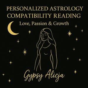 Lectura de compatibilidad astrológica / Perspectivas sobre el amor y las relaciones / Carta astral de pareja / PDF digital / Gypsy Alicja