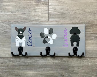 Personalized Dog Butt Leash Holder, Leash Holder, Dog Butt Leash Holder, Christmas, Custom Dog Leash Holder