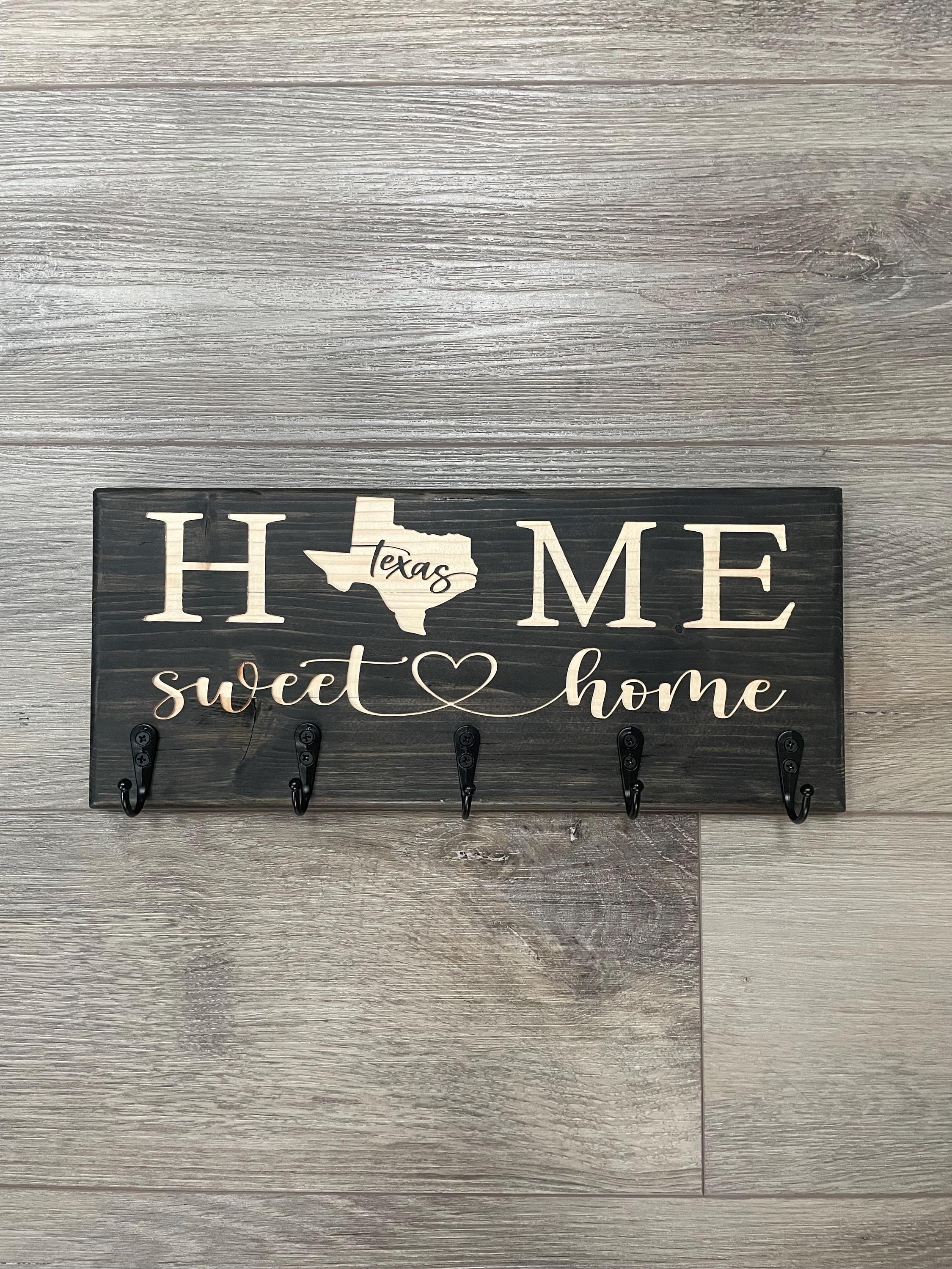 State Key Rack Home Sweet Home, Home State Key Holder, Home State - Etsy