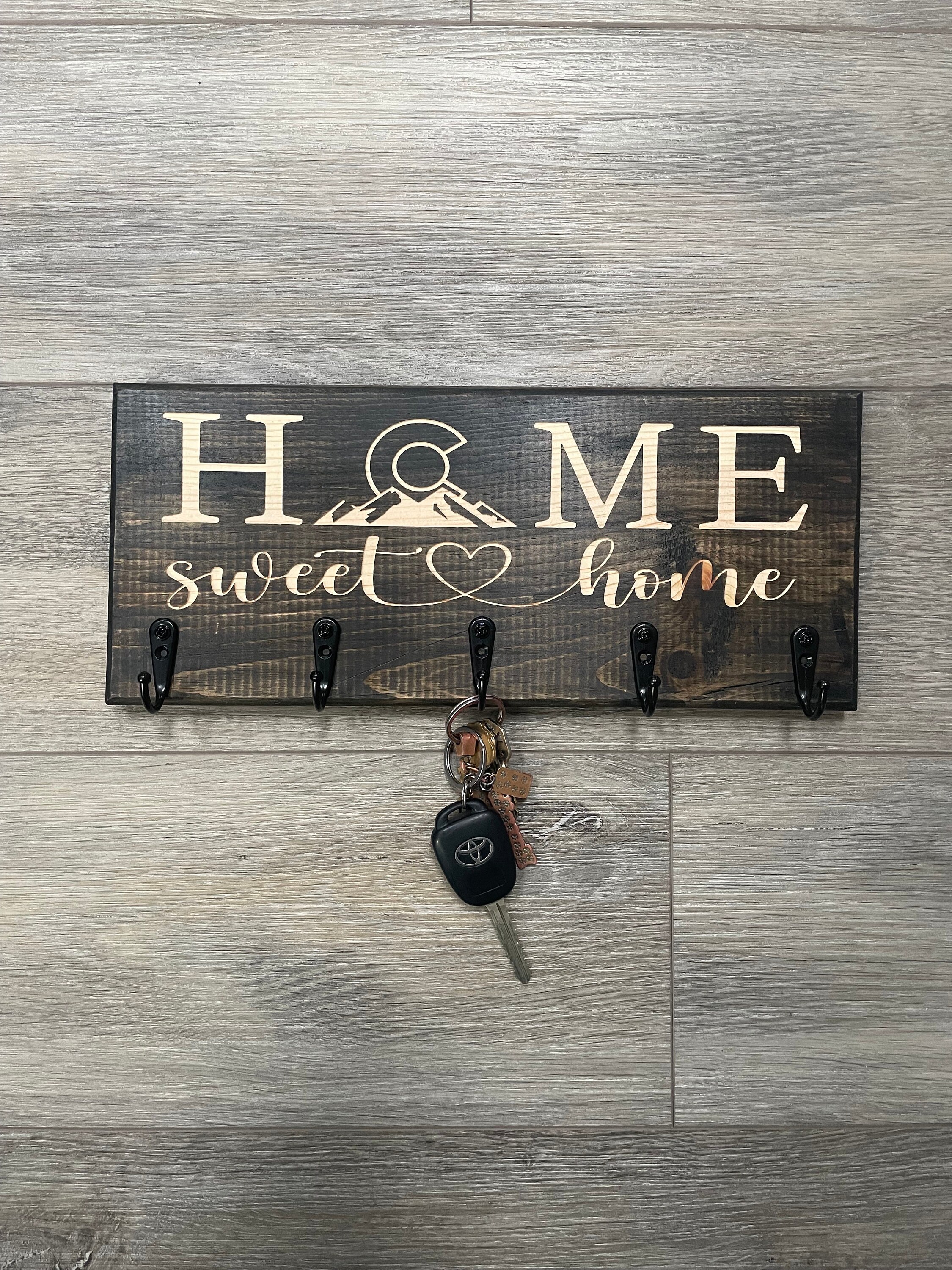 State Key Rack Home Sweet Home, Home State Key Holder, Home State - Etsy