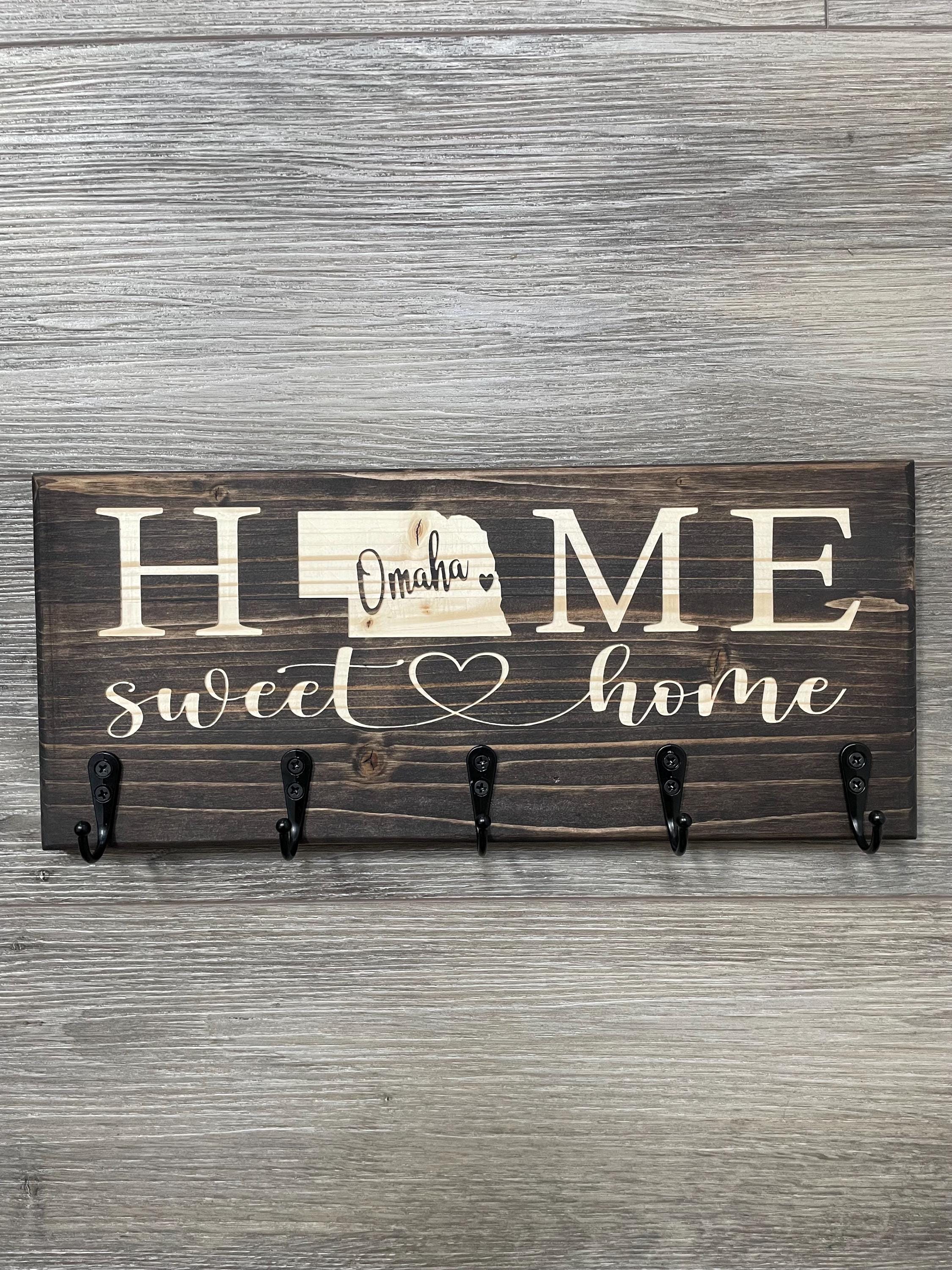 State Key Rack Home Sweet Home, Home State Key Holder, Home State - Etsy