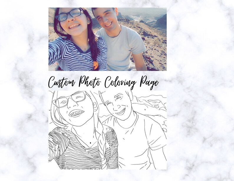 Personalized Photo Coloring Pages 