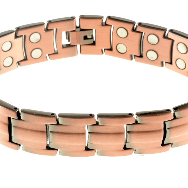 Copper Magnetic Bracelet with 15mm wide Chain Band