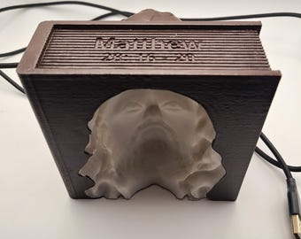 Jesus Christ LED Light – 3D Printed Christian Decor, Religious Gift