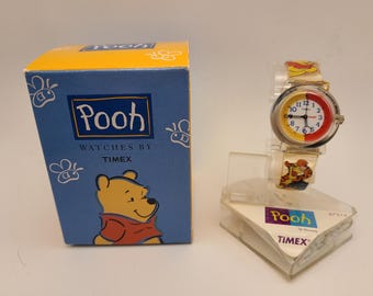 NIB TIMEX Rewound Kids Winnie The Pooh Clear Kids Watch NEEDS New Battery