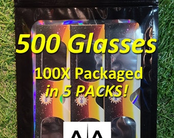 500 Solar Eclipse Glasses in 100x 5 Packs Bulk lot (AAS) Listed! ISO & C E Certified - Priority Shipping