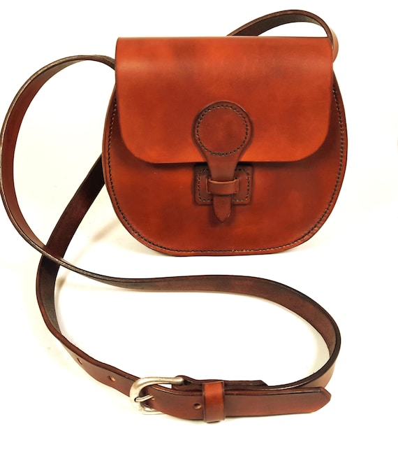 Crossbody bag shoulder bag leather brown handmade bag real leather  leatherbag handmade Germany Middle Ages Leisure