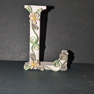 Letras decorativas con filigrana - 8 cm