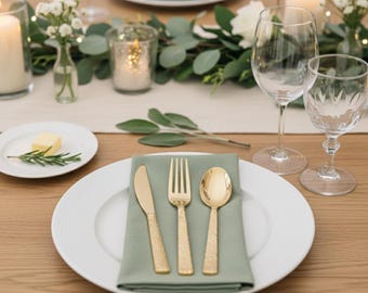 150-Piece Gold Plastic Cutlery Set: Hammered/Pebbled Finish Silverware -Tableware 50 Sets