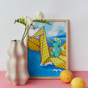 Unicornio Pirata - Lámina - Ilustración infantil
