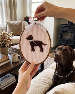Custom Needle Felted Dog Portrait Hoop Art | Personalized Pet Memorial Keepsake By TheToysStory Made by TheToysStory Shop owned by Daisy 4 years on Etsy