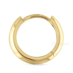 Vertex Hoop Earring 14K Solid Gold ring faceted spike hoop earring Triangular-Shape hoop worn with any charms Cartilage Hoop, Helix Clicker