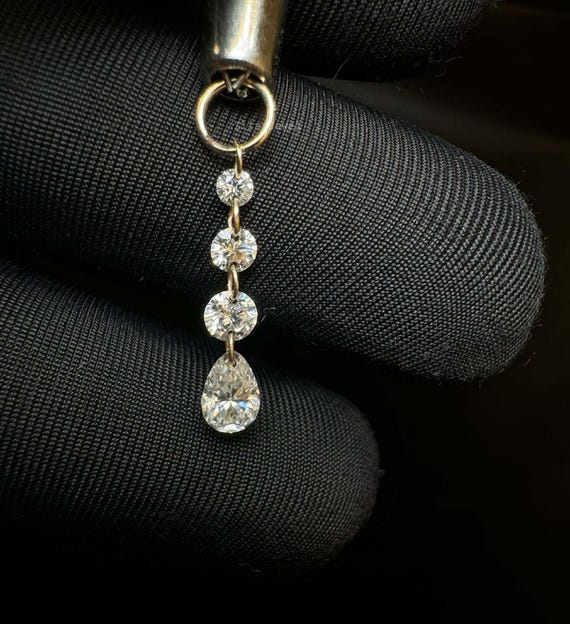 Boucles d'oreilles - 14 carats Or blanc - 5.02ct. tw. Diamant (Cultivé