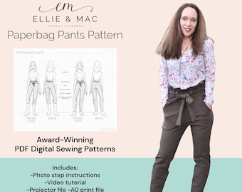 Handmade PVC Paperbag High Waisted Pants Size S M Etsy Canada