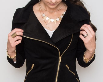 Modern Moto Jacket Sewing Pattern: XXS-5XL, Video Tutorial (PDF)