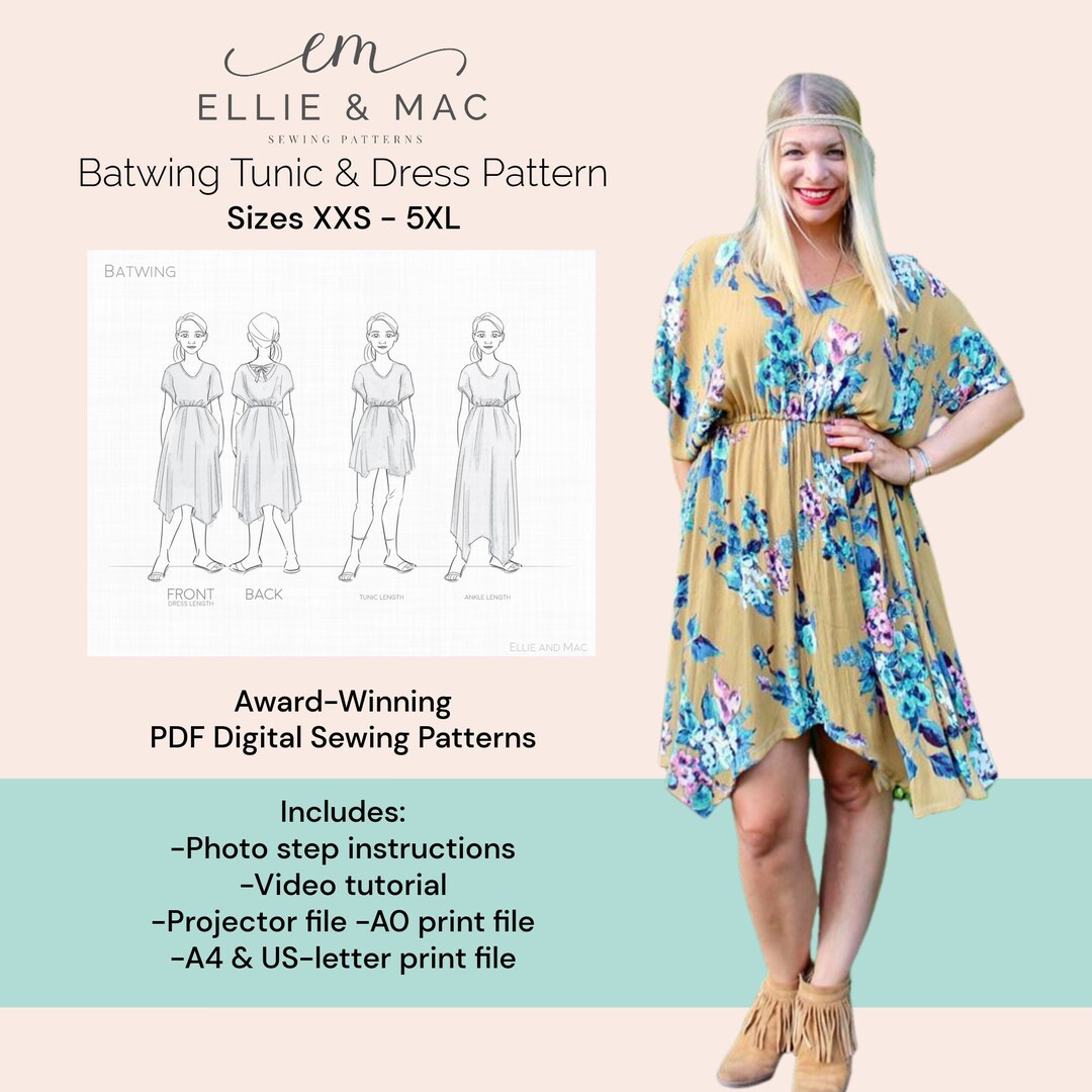Batwing tunic sale dress
