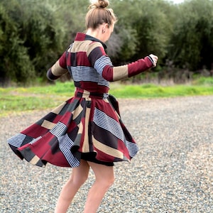 Padrão de Costura para Trench Coat Hi-Low: Jaqueta Duquesa, XXS-5XL (Molde em PDF)