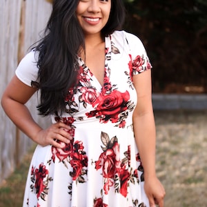 Wrap Dress Sewing Pattern: Swing & Twirl, XXS-5XL (PDF Pattern)