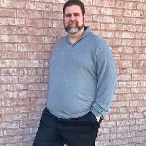 Shawl Collar Pullover Sweater Pattern: Beginner Sewing (PDF Pattern)