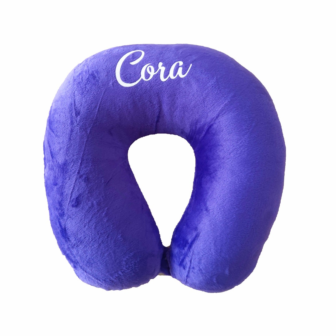 Personalized Custom Travel Pillow, Neck Pillow, Airplane Pillow, Soft