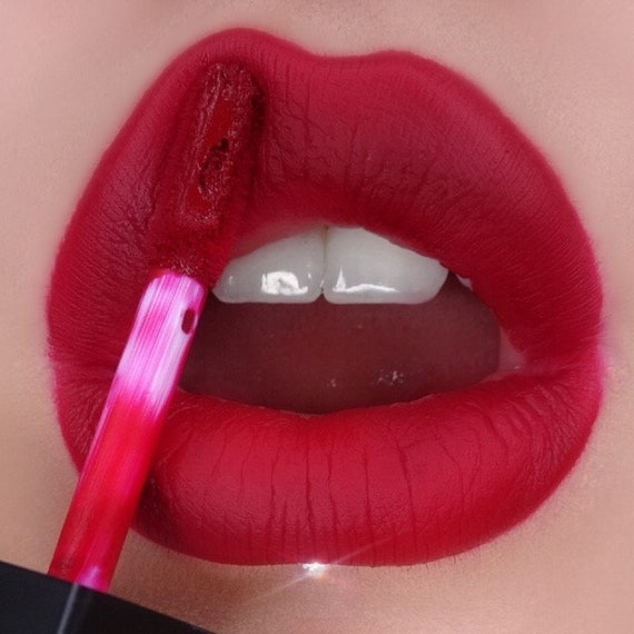 classic red lipstick