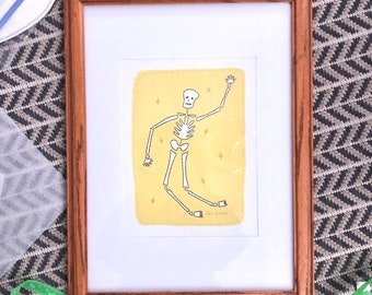 Spooky Skeleton Print