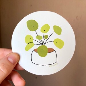 Pilea House PflanzenSticker