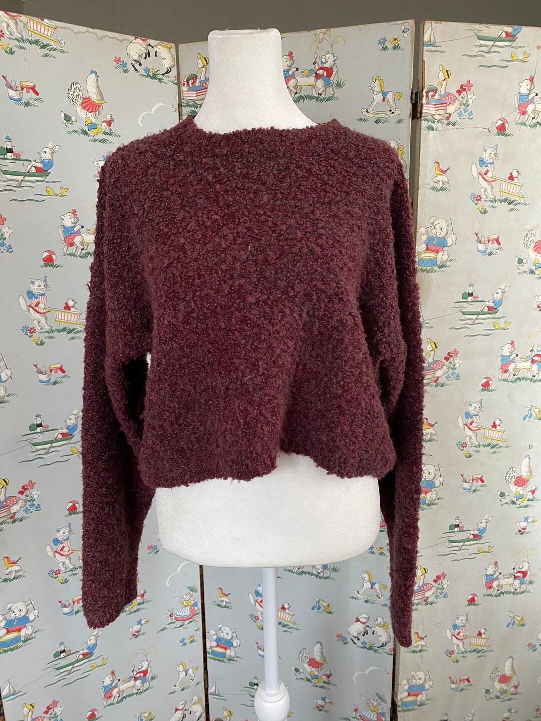 Vintage Weathervane 1990s Y2K Cropped Sweater Etsy