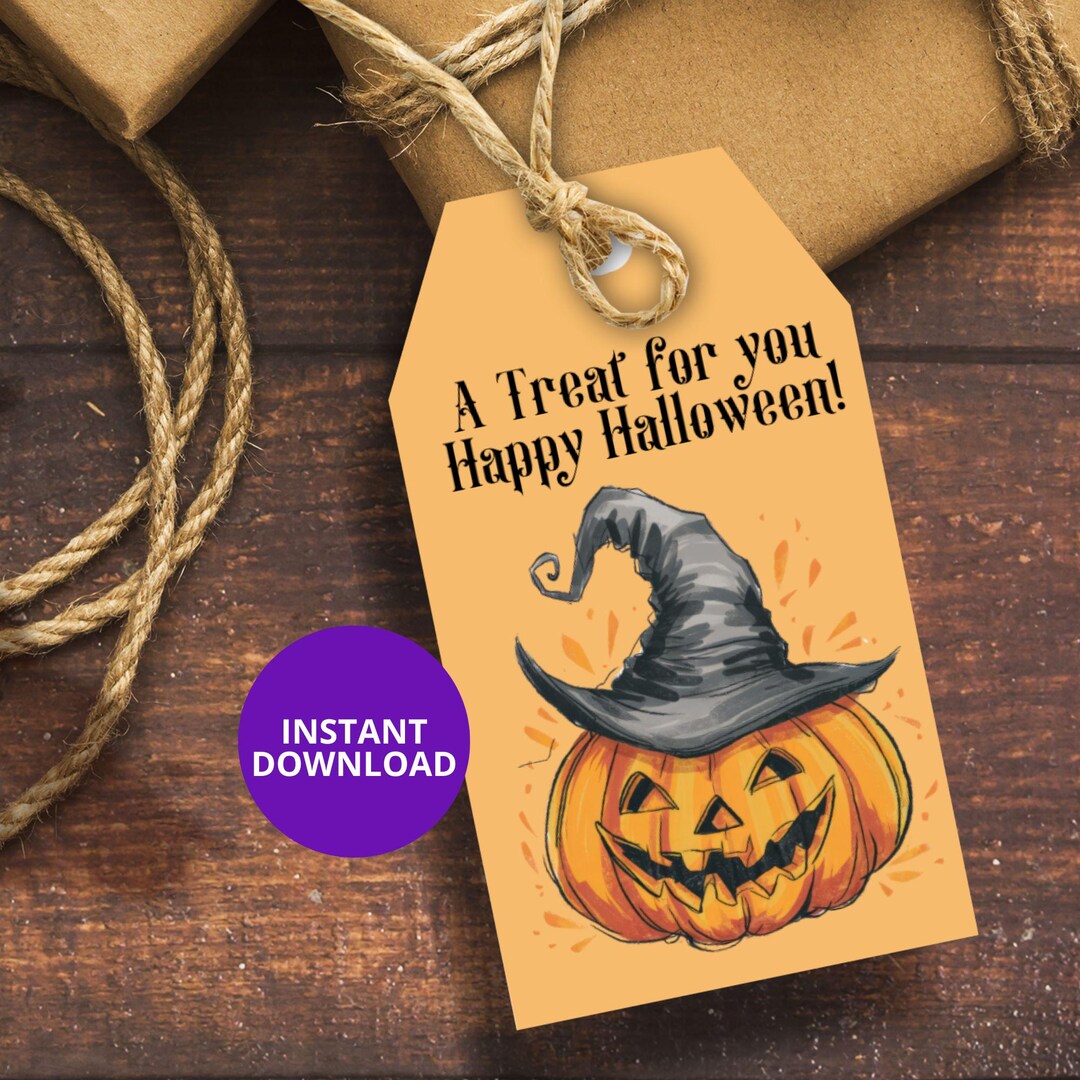 Halloween Printables, Halloween Favor Tags, Halloween Gift Tags