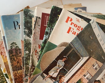 The Progressive Farmer Magazine, Vintage Magazines Mid Century 1940s and 1950s, Choose One