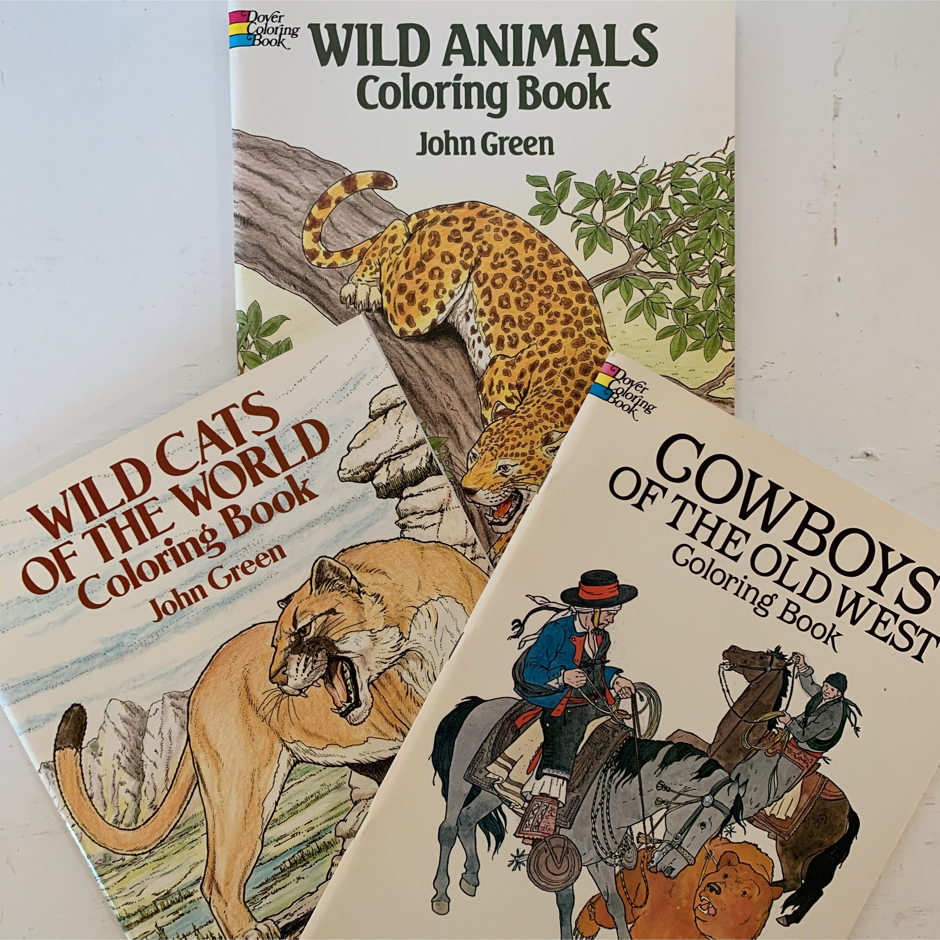 Set of 3 Dover Coloring Books, Vintage - Etsy