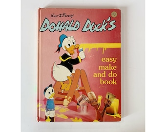 Walt Disney's Donald Duck Easy Make and Do British Edition Hardcover Book 1976