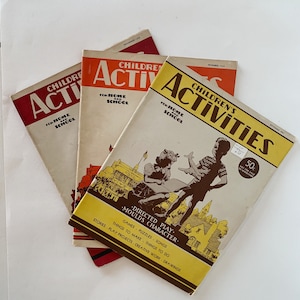 Kinder Aktivitäten für Haus und Schule, Vintage Zeitschriften Mid Century 1940er Jahre, Wählen Sie One