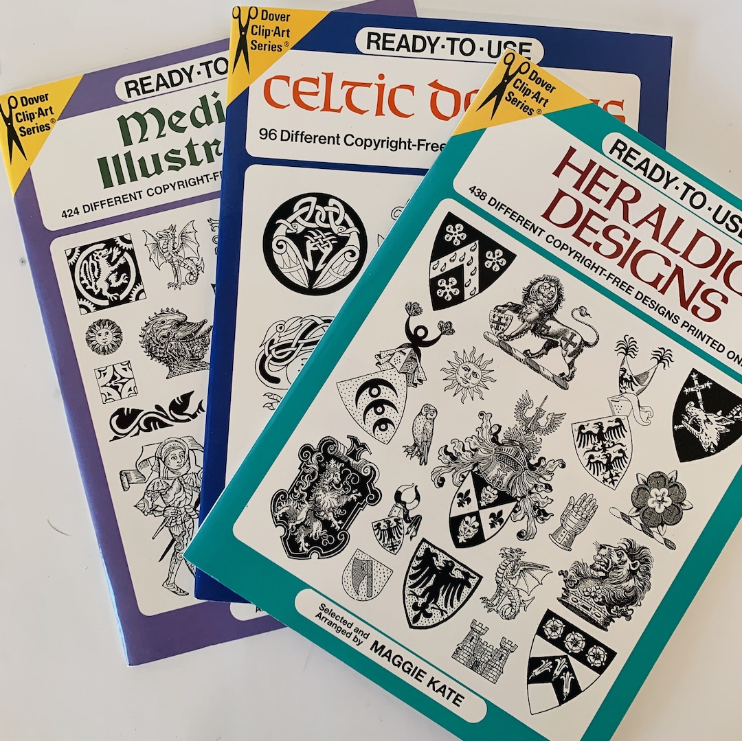 Dover Clip Art Series, Set of Three, Medieval, Celtic, Heraldic Designs ...