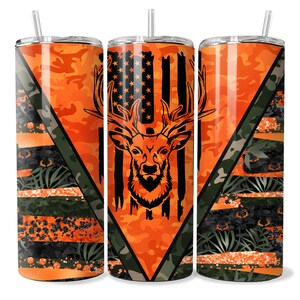 20oz Hunting Orange Buck Tumbler