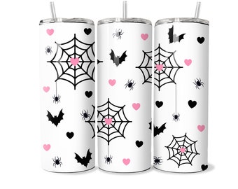 Halloween Spider Web Tumbler - 20oz Skinny - Etsy
