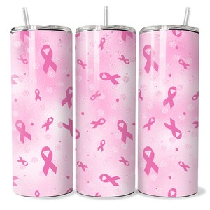 20oz Breast Cancer Ribbon Tumbler; Breast Cancer Awareness