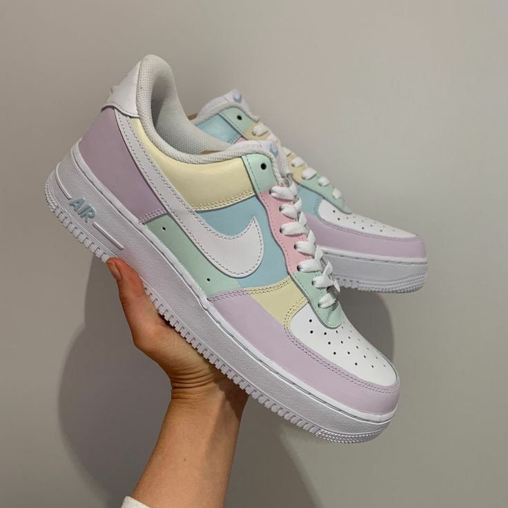 Custom sneakers pastel nike air force op bestelling | Etsy België