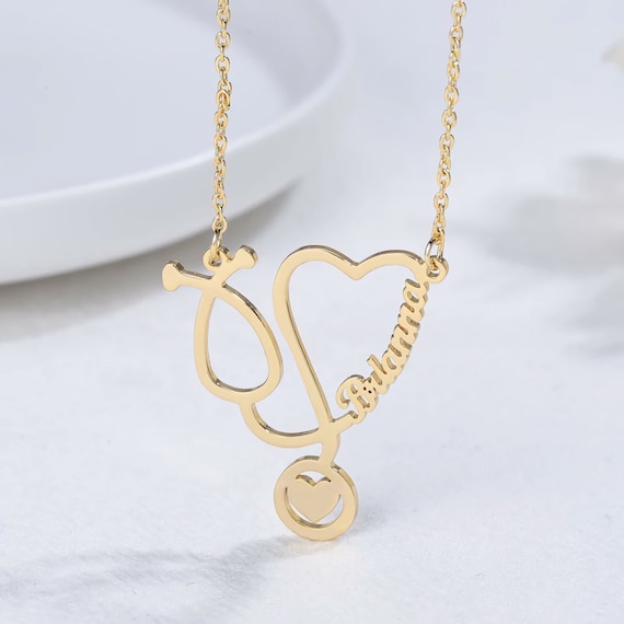 Nurse necklace with name deals